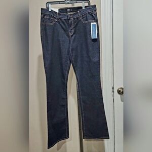 NWT Old Navy Mid-Rise Dark Wash Bootcut Jeans Size 12 (Long)